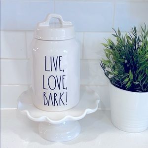 SALE Rae Dunn live,Love,Bark dog treat canister